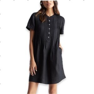 Quince NWT 100% European Linen Short Sleeve Swing Mini Dress Women’s Size XS